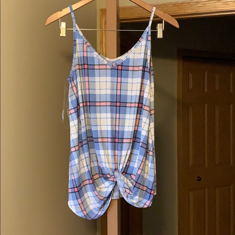 V-Neck Knot Top Tank Cami